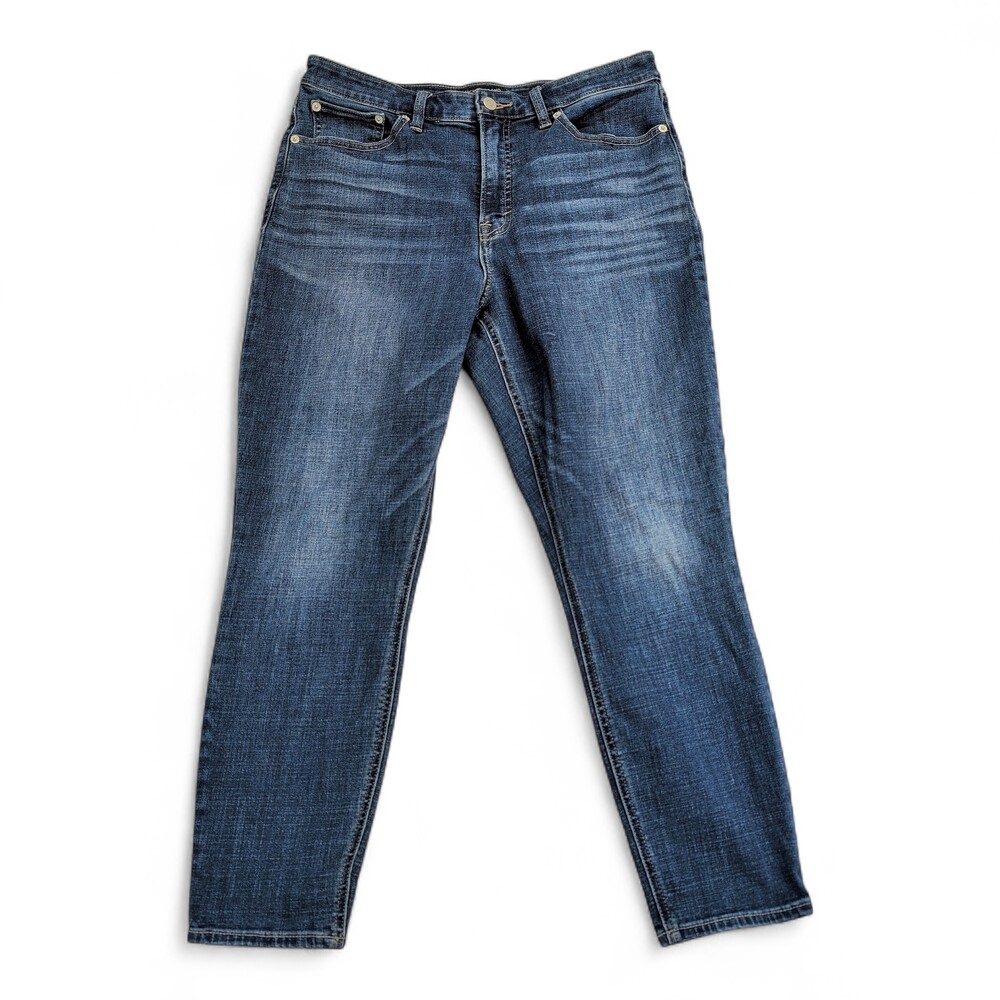 Lucky Brand Women's Ankle Crop Jeans in Medium Wash Blue